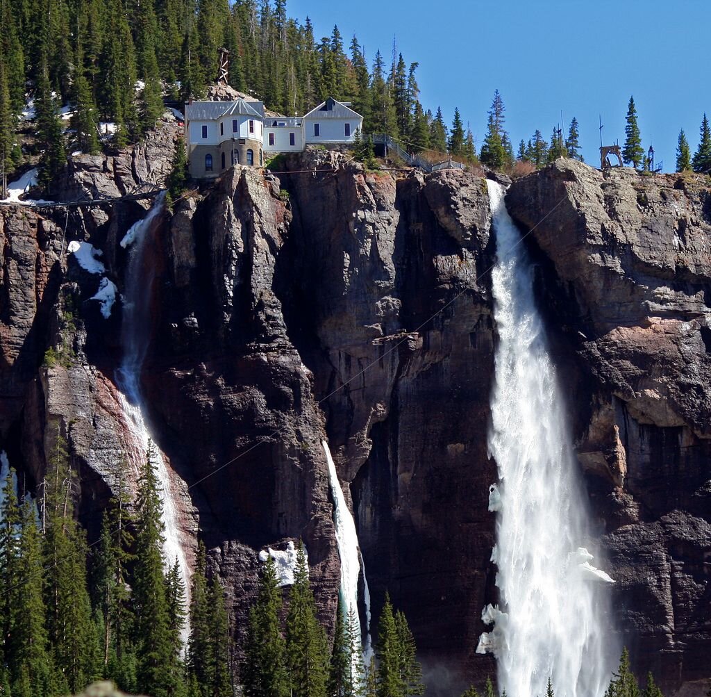 15 интересных. Bridal Veil Falls водопад. Водопад Колорадо. Водопад 