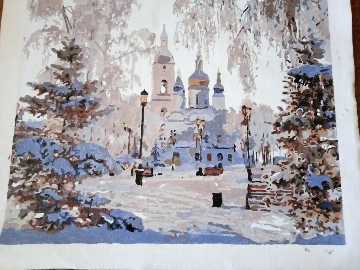 Это тоже картина по номерам. (Все картины выполнены мною)