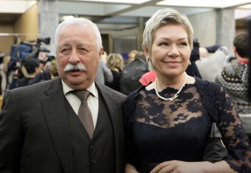 Леонид Якубович с женой