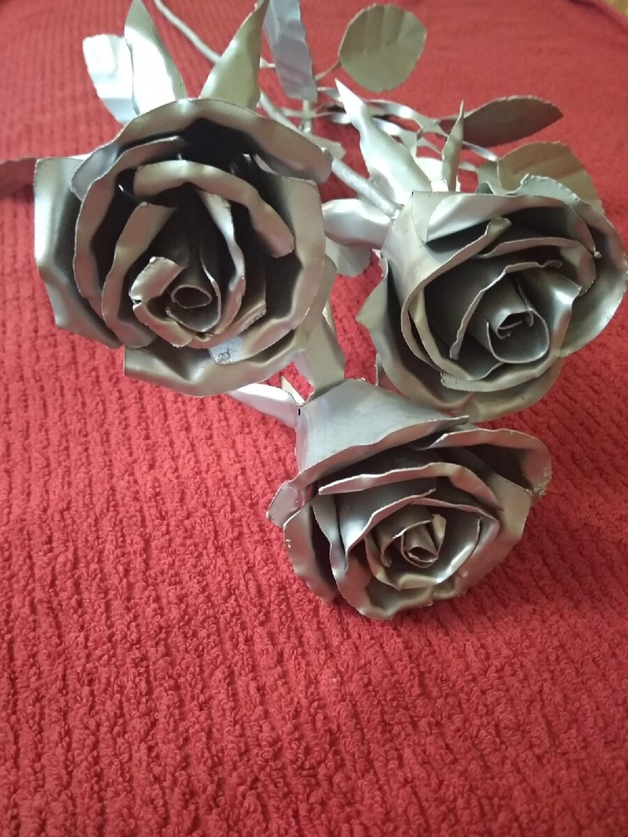 Как сделать розу из металла своими руками