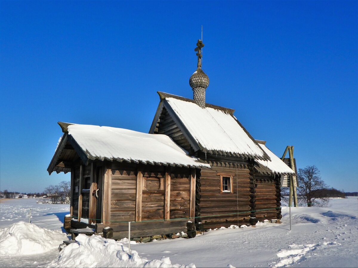 Кижи зимой