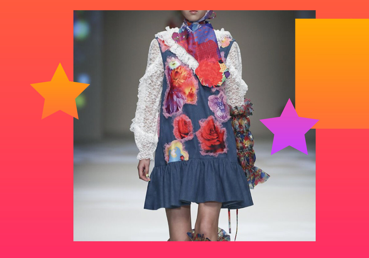 сочетание разных техник в одном образе 