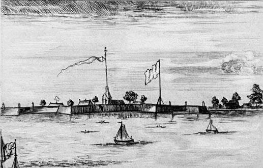 Гравюра голландского художника Питера Пикарта «Петербург. 1704»