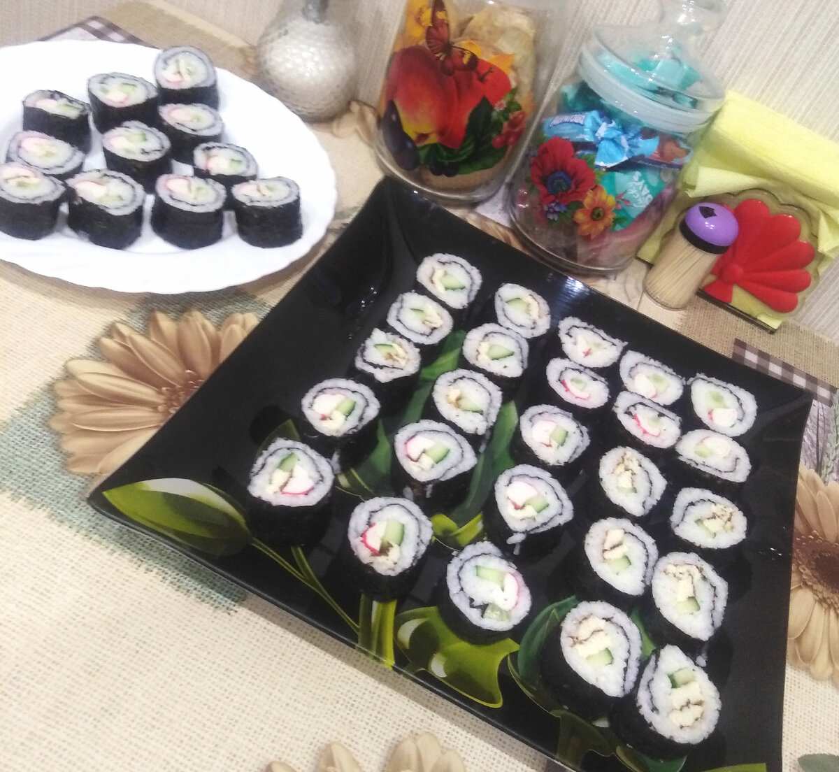 На первый раз сделала простые