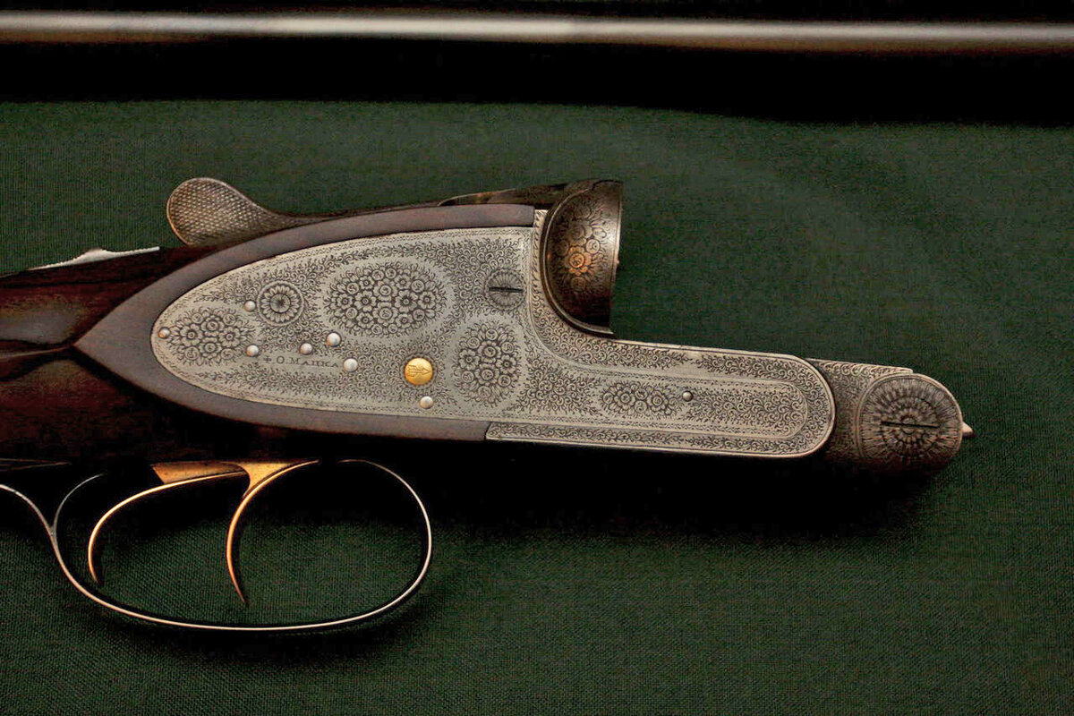 Мацка. Стволы из стали Витворта и работы Кильби , замки Бразье. Лет 10 назад продавалась на Guns.ru