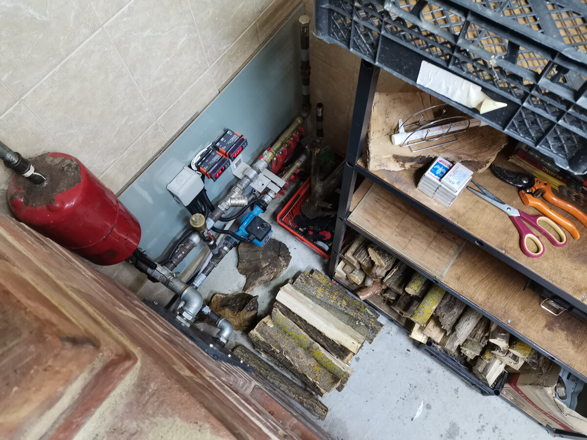 Моя система отопления дровяной печью и тёплыми полами