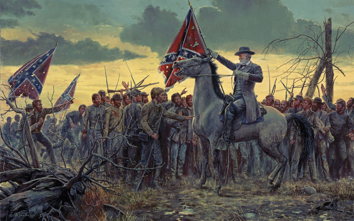 "Пусть Потомак от крови станет красным Но землю Юга янки не топтать!"