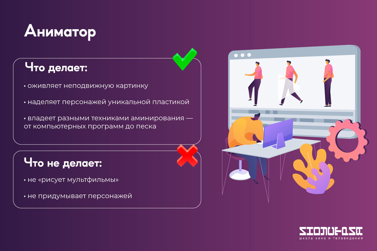 Какие профессии есть в анимации с зарплатой от 100 тыс рублей | Школа кино  Индустрия им. Бондарчука | Дзен