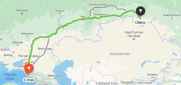 Такой вот не хитрый маршрут я собрался проделать зимой.