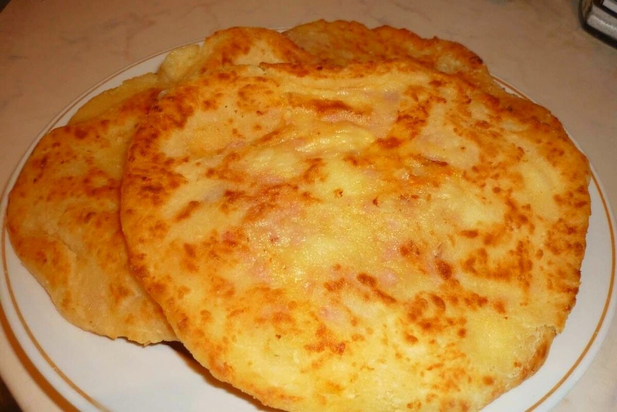 Сырных вкусных лепёшек