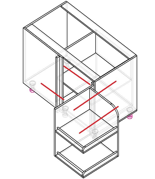 Монтажный уголок для верхней направляющей Armadillo SLD.Comfort-PRO.track bracket