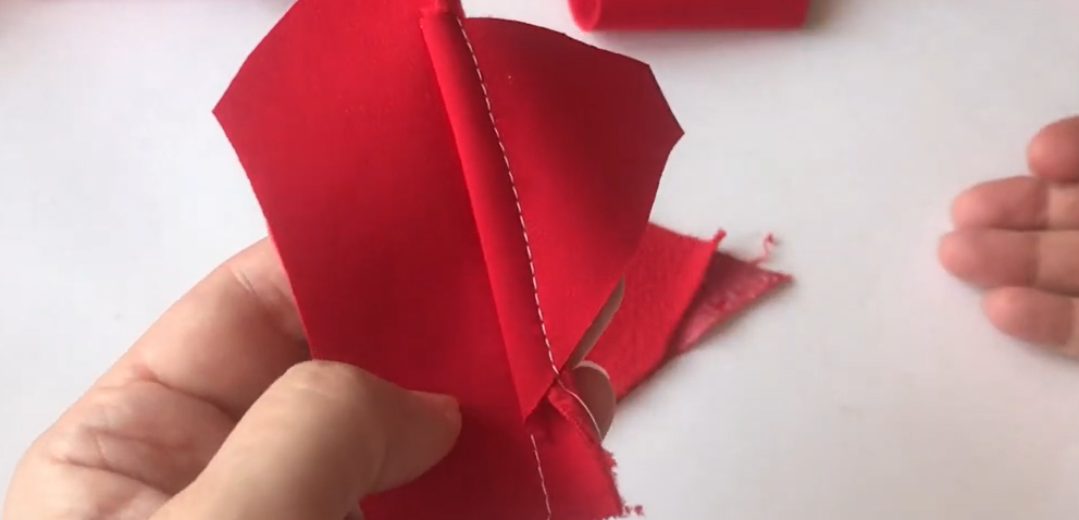 запошивочный шов с лица