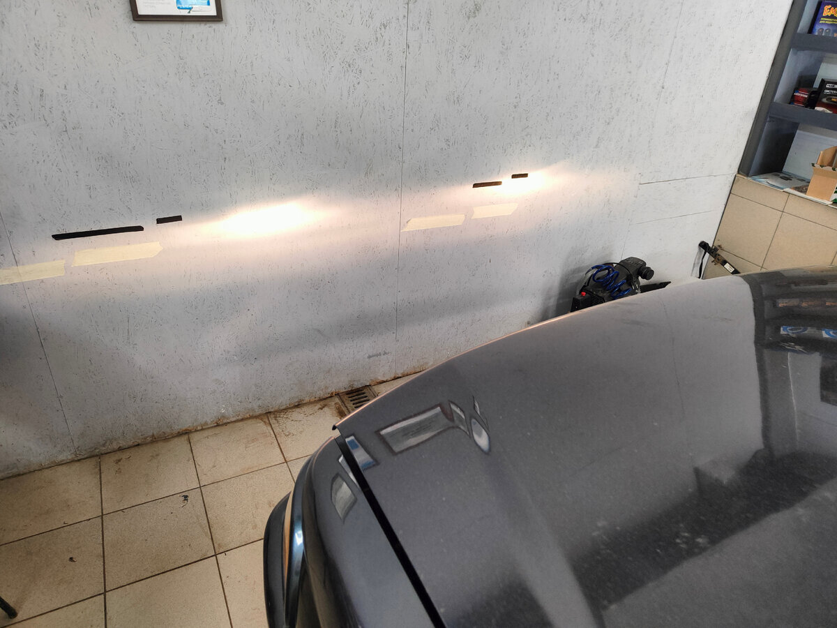 Как светят фары на штатных лампах