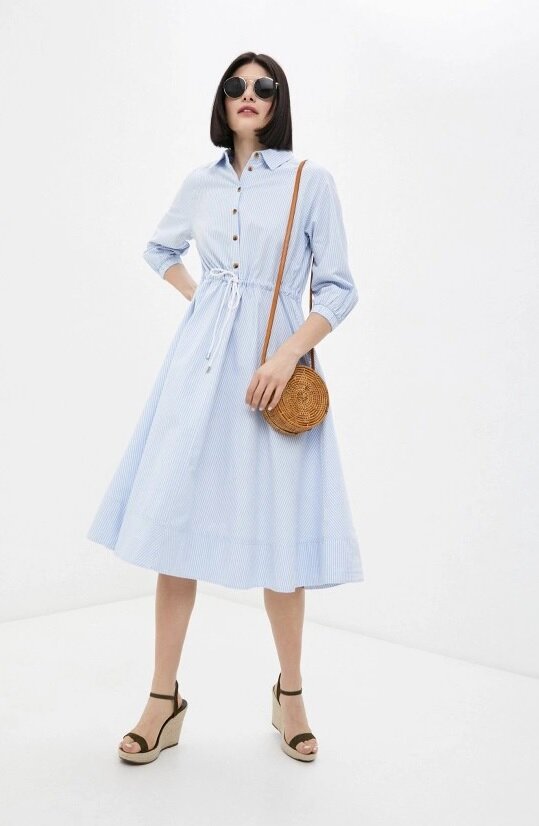 Хорошо быть высокой и стройной красавицей и фоткаться врастопырку! А если не стоять врастопырку, становится понятно, что линия талии на спине гораздо ниже линии талии на передней части платья, и вся эта радость топорщится по неизвестным геометрическим законам. Фото - Яндекс.картинки