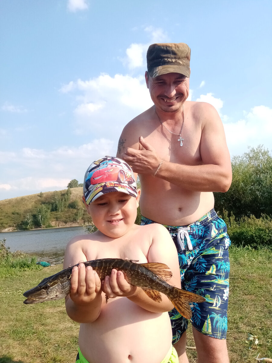 Первая пойманная самостоятельно рыбка