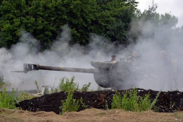    Украинская артиллерия ведёт обстрел mil.gov.ua