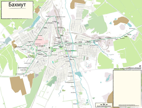 Карта украины город бахмут на карте