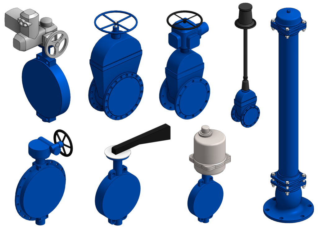 Некоторые модели арматуры из разработки