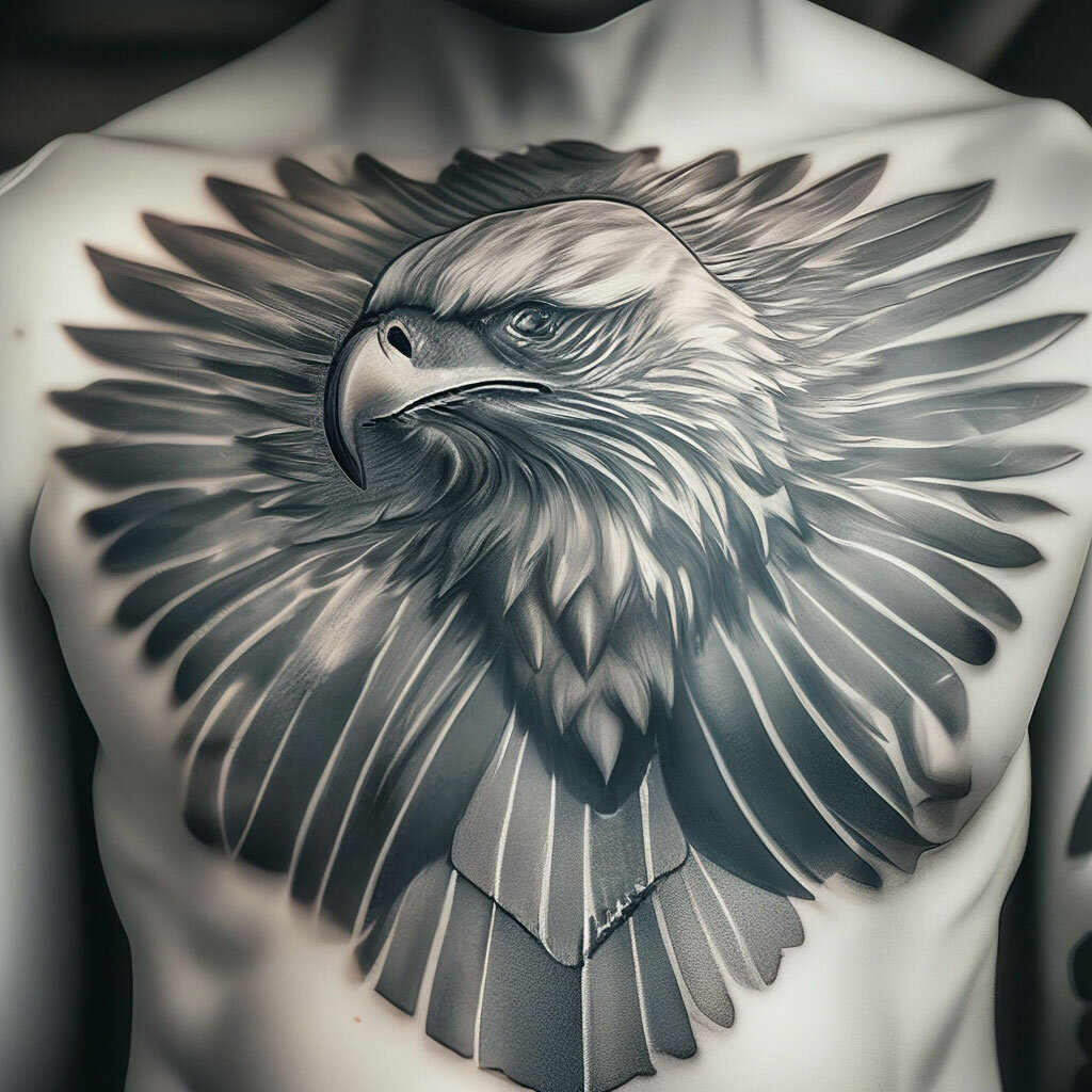 Примерно такая татуировка была у моего отца. Сгенерировано нейросетью