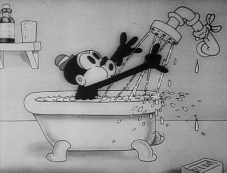 Персонаж Боско дурачится в душе в первой короткометражке цикла Looney Tunes "Напевы в ванне", 1930. Ее название основано на популярной шутливой песенке Sinkin' in the Bathtub