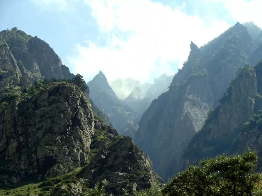 Вид на Дарьялькое ущелье. Источник: Янлекс.картинки