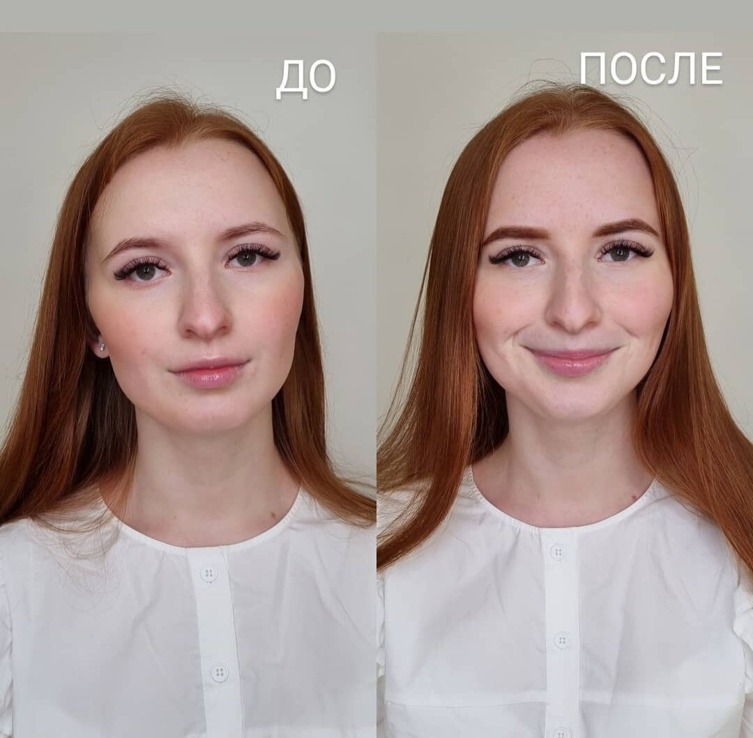мое преображение после перманентного макияжа (фото автора)