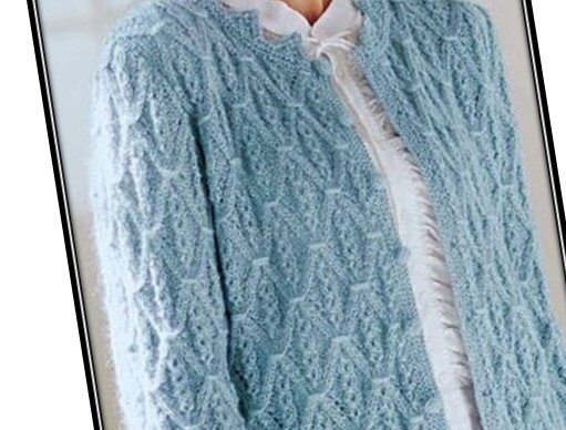 Ажурный жакет к лету