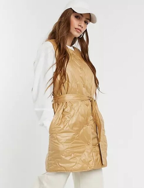 Стёганый жилет от бренда Only