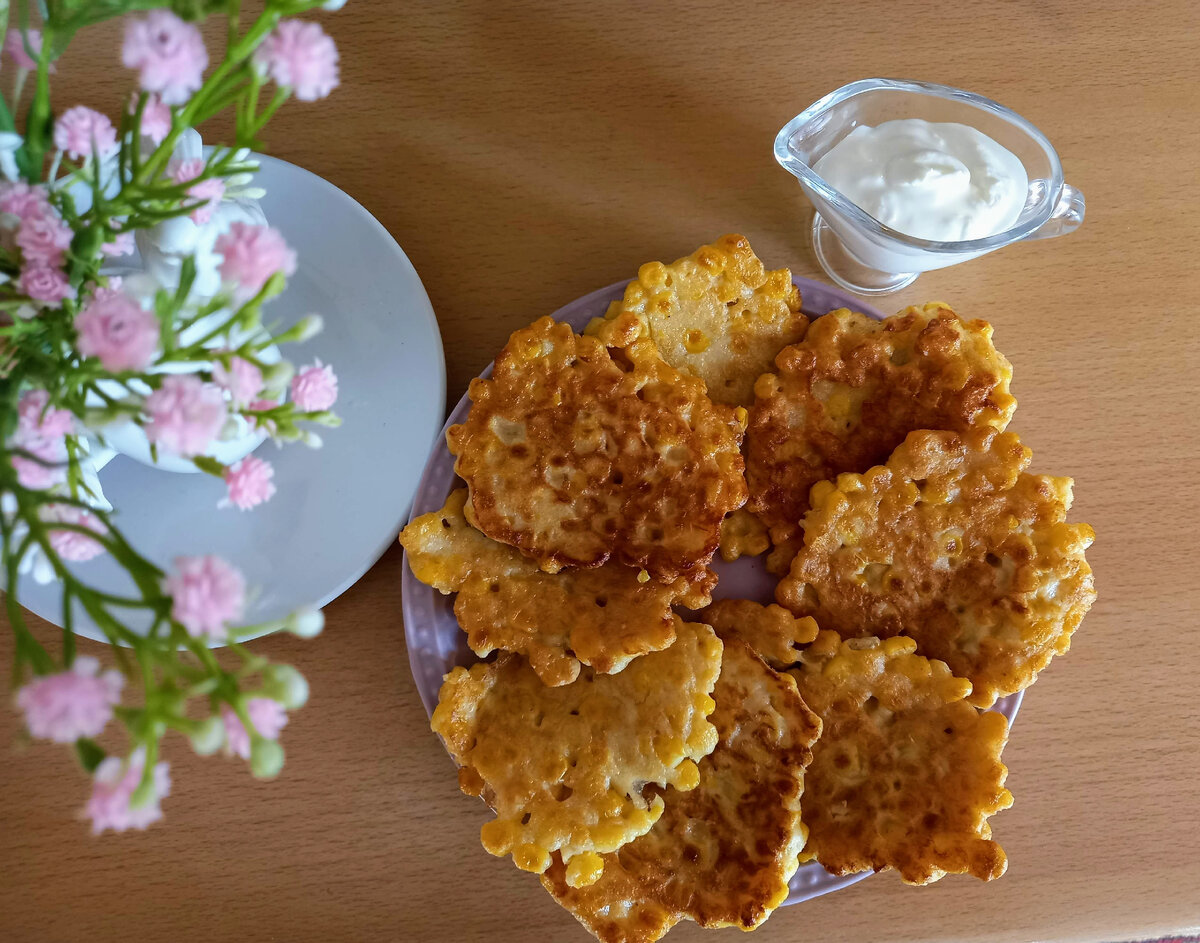 Кукурузные оладушки