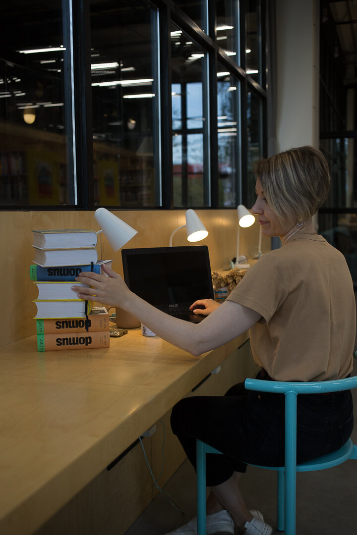 Фото автора за работой