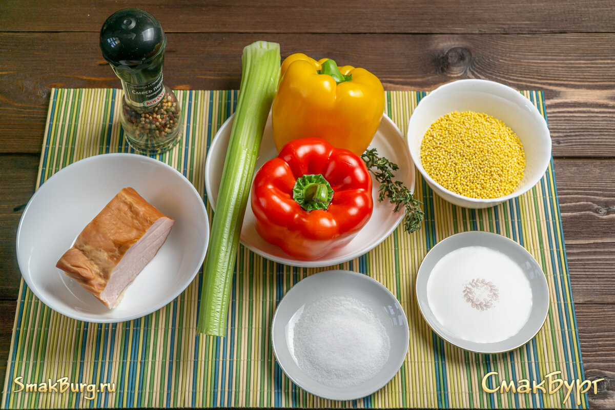 Сытный армейский салат с ветчиной, пшеном и овощами | СмакБург | Дзен