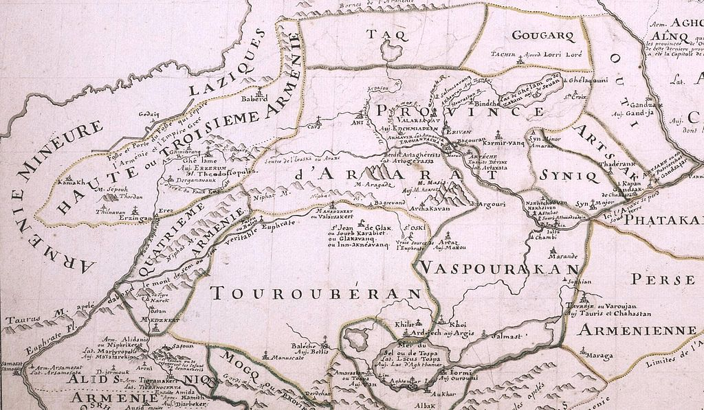 Сюник можно отыскать на средневековой французской карте Армении