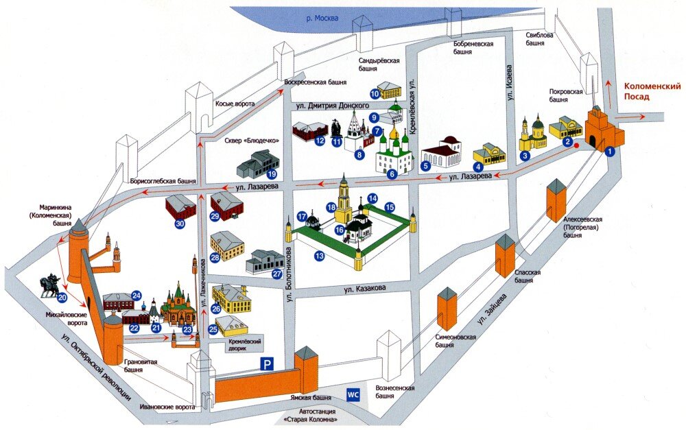 Город коломна схема. Коломенский Кремль план схема. Коломенский Кремль карта схема достопримечательностей. Коломенский Кремль Коломна схема. Коломна схема достопримечательностей.