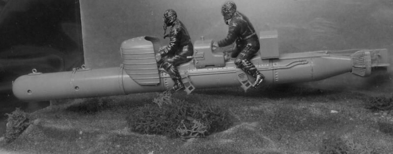 Сверхмалая подлодка «Майале» – специальное подводное транспортное средство, стоявшее на вооружение итальянских боевых пловцов в годы Второй мировой войны