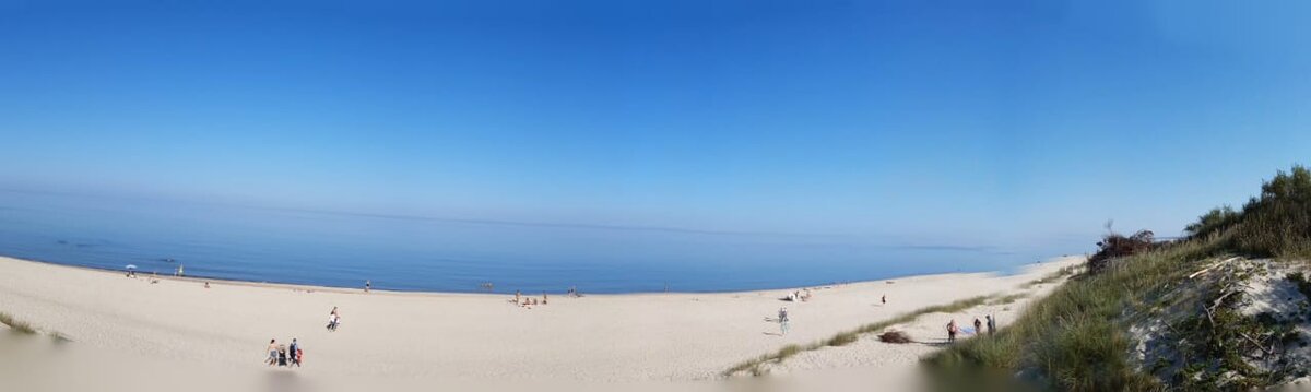 пляж в районе поселка Морское, Куршская коса