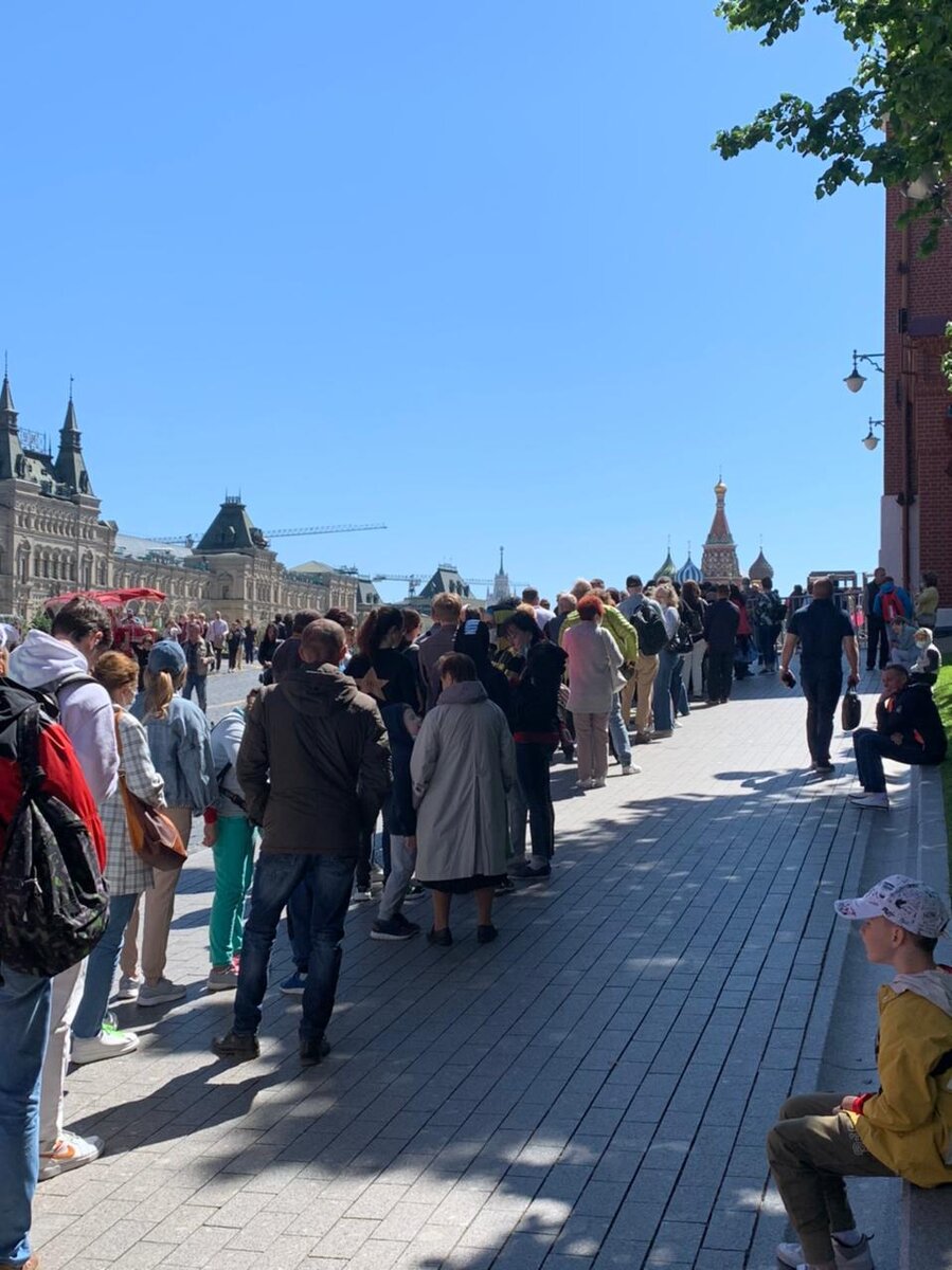 очередь к мавзолею Ленина