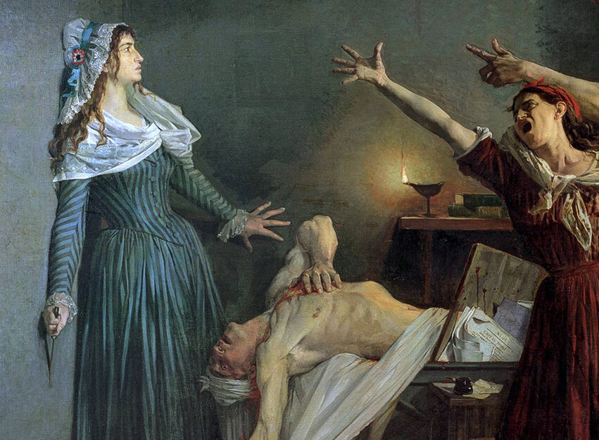 Убийство Марата. Худ. Жан-Жозеф Вертс