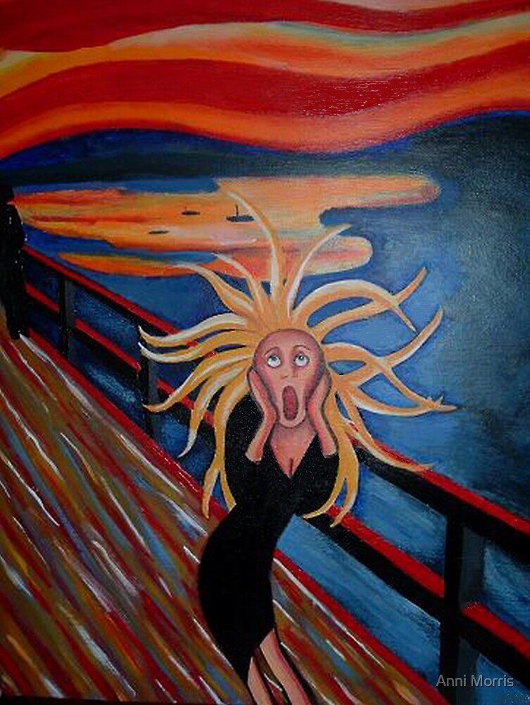 Холм Экеберг. Крик. Пародия на картину Э. Мунка. https://www.redbubble.com/people/anni/works/8634003-the-scream