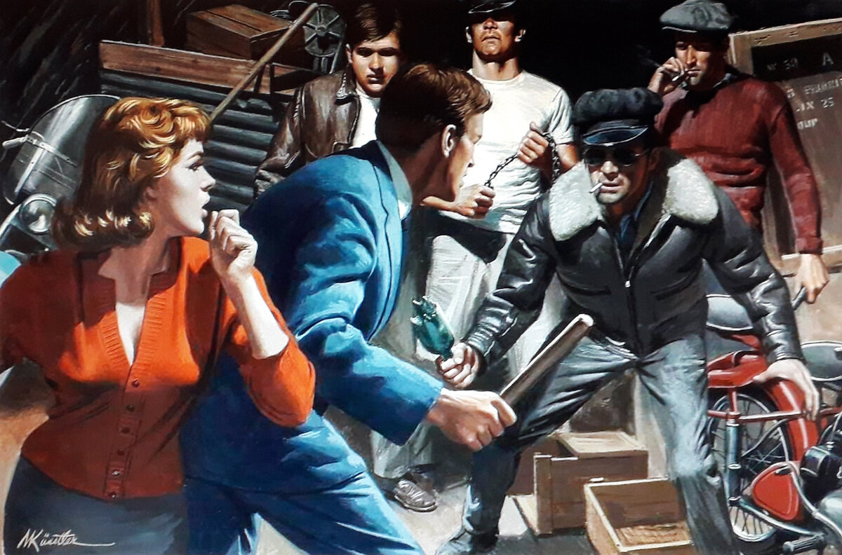 Работа американского художника-иллюстратора Морта Кюнстлера.