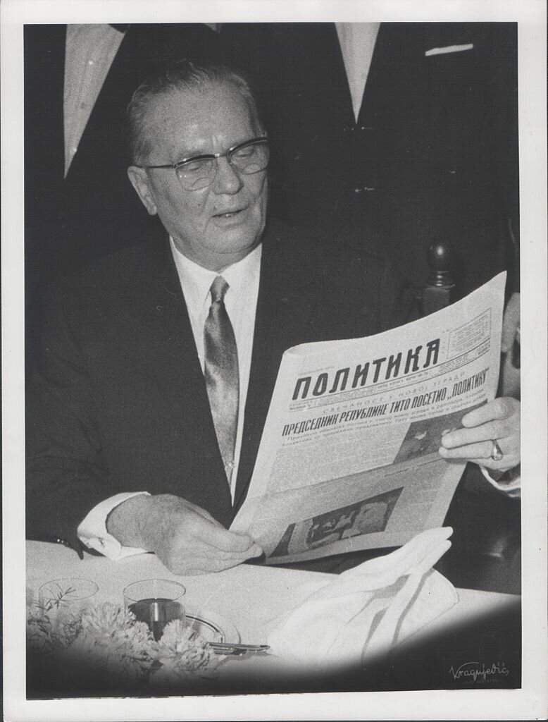 Тито у Политици, 5. фебруара 1969.фото: Стеван Крагујевић (по одобрењу кћерке Тање Крагујевић)