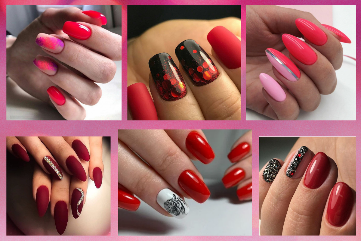 Красный маникюр -это вечная классика