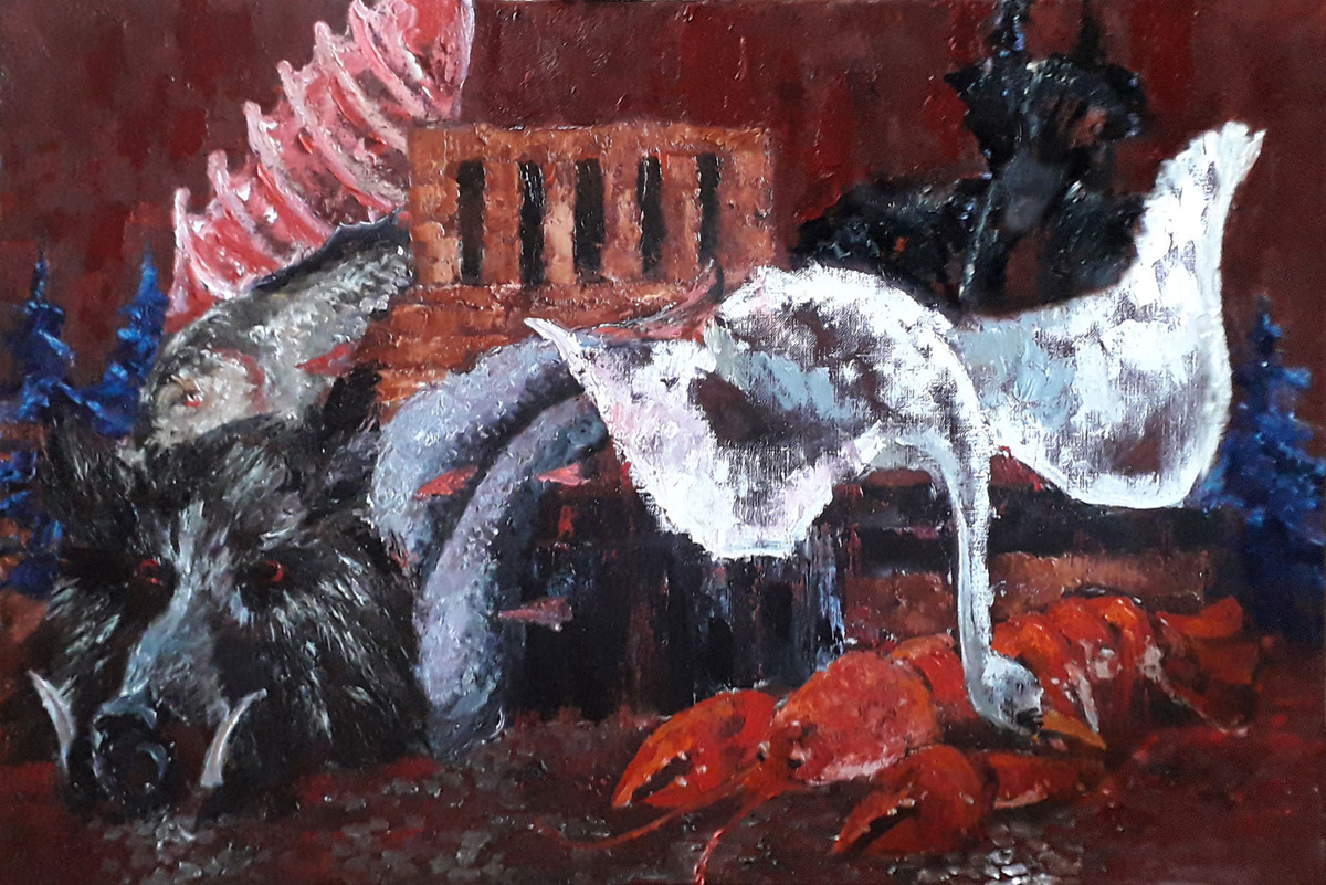 Натюрморт с мавзолеем.