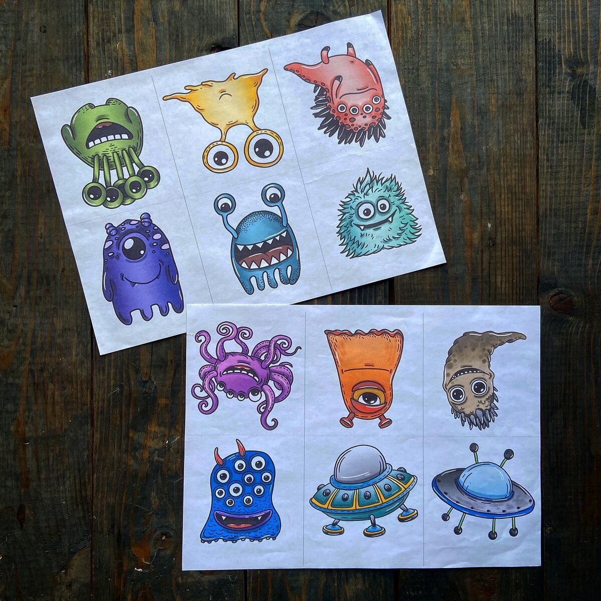 ⬆️Эти рисунки можно вырезать, как флажки. (100₽)