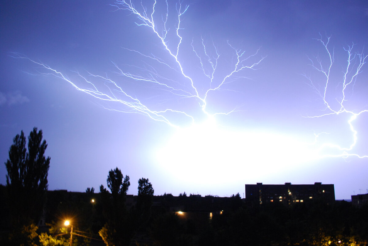 Вспышка шаровой молнии