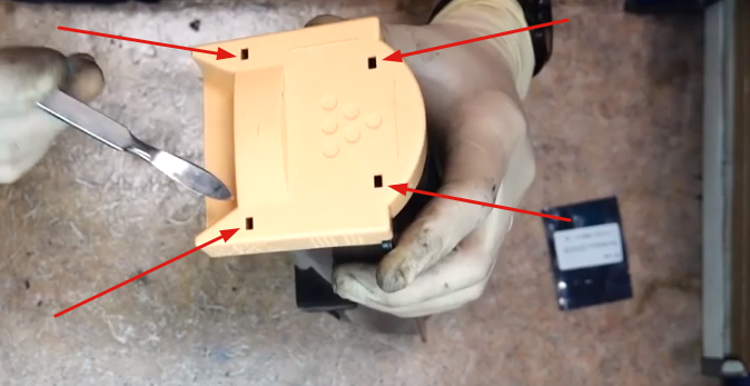 Расположение клипс