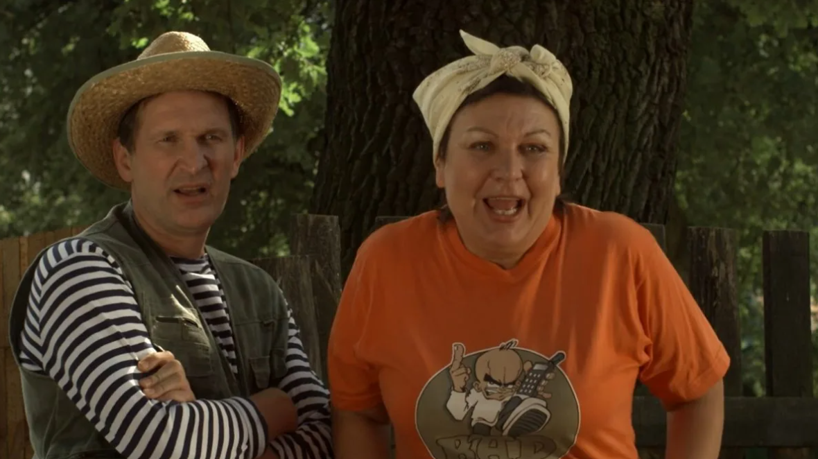 Фото из сериала "Сваты"- Иван и Валюха Будько