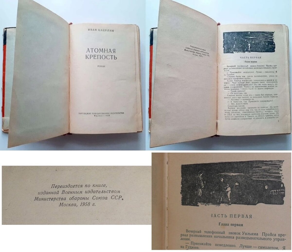 Шпионско-фантастический роман «Атомная крепость» И. Цацулина, 1958 г., был  издан 4 раза общим тиражом 450 тысяч | Популярная Библиотека | Дзен