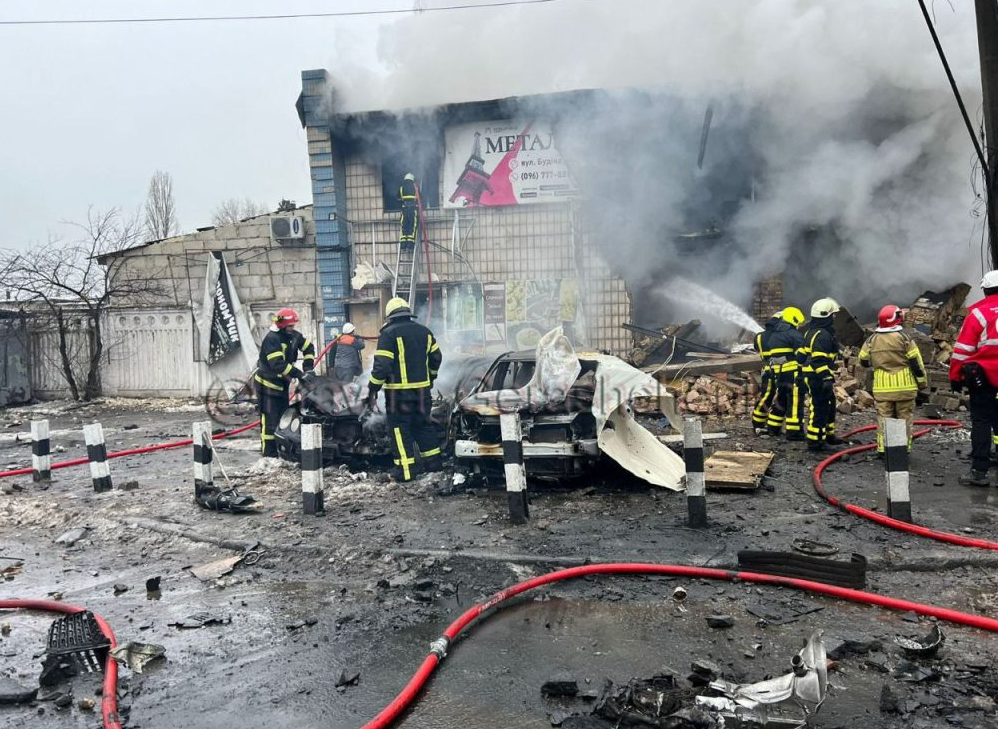 Ракета попала в киев