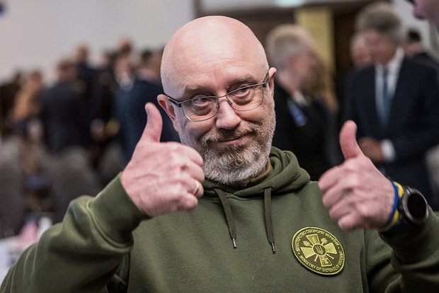 Министр обороны Украины Алексей Резников на авиабазе «Рамштайн», Рамштайн-Мизенбах, Германия, 20 января 2023 года
Фото: Thomas Lohnes / Getty Images