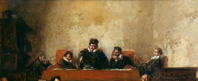 "Адольф фон Менцель "Суд"